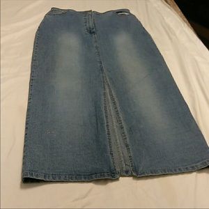 Beautiful long denim skirt